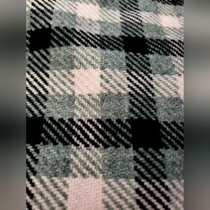 Talbots Pink/Black/Gray Checker Plaid A-line Midi Skirt